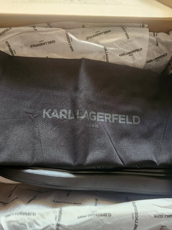 Karl Lagerfeld Paris LFS3008 Men\'s Leather Combat Boots. NIB. Size 11 main image 6